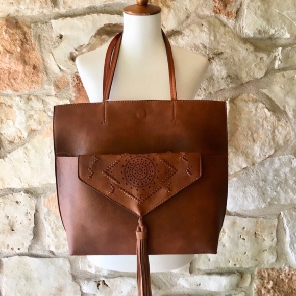 NWT Anthropologie Tote and Clutch Combo - Picture 2 of 8